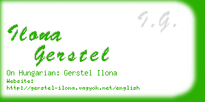 ilona gerstel business card